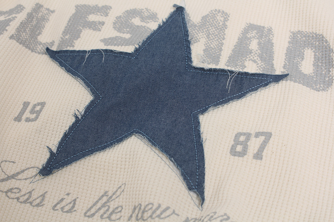 Star Letter Graphic Long Sleeve Sweatshirt detail image 8