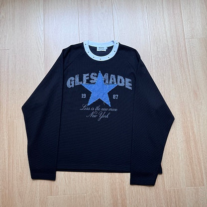 Star Letter Graphic Long Sleeve Sweatshirt detail image 10