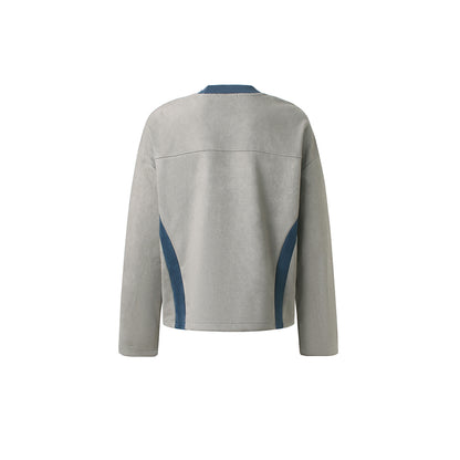Contrast Side Panel Long Sleeve Sweatshirt detail image 5
