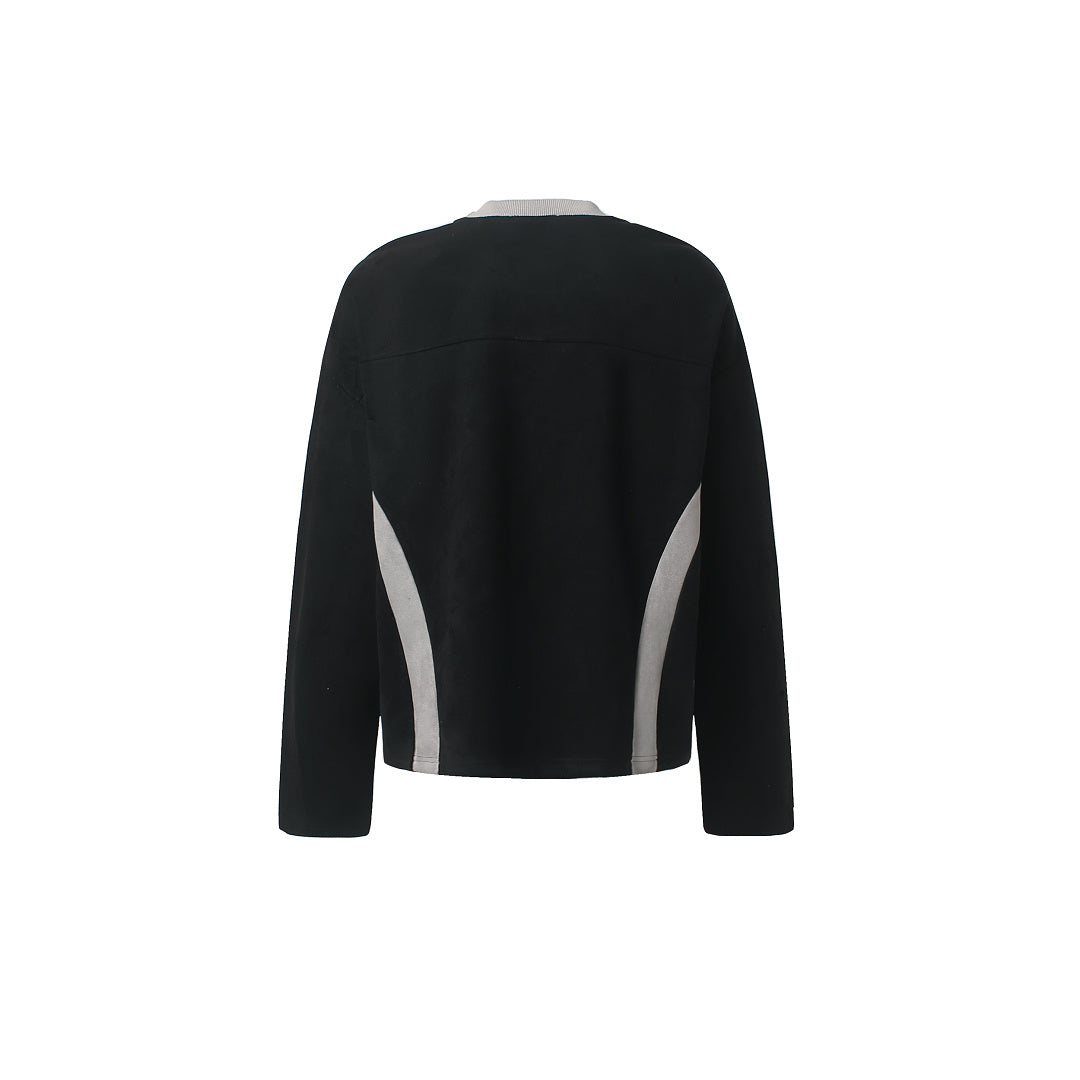 Contrast Side Panel Long Sleeve Sweatshirt detail image 6