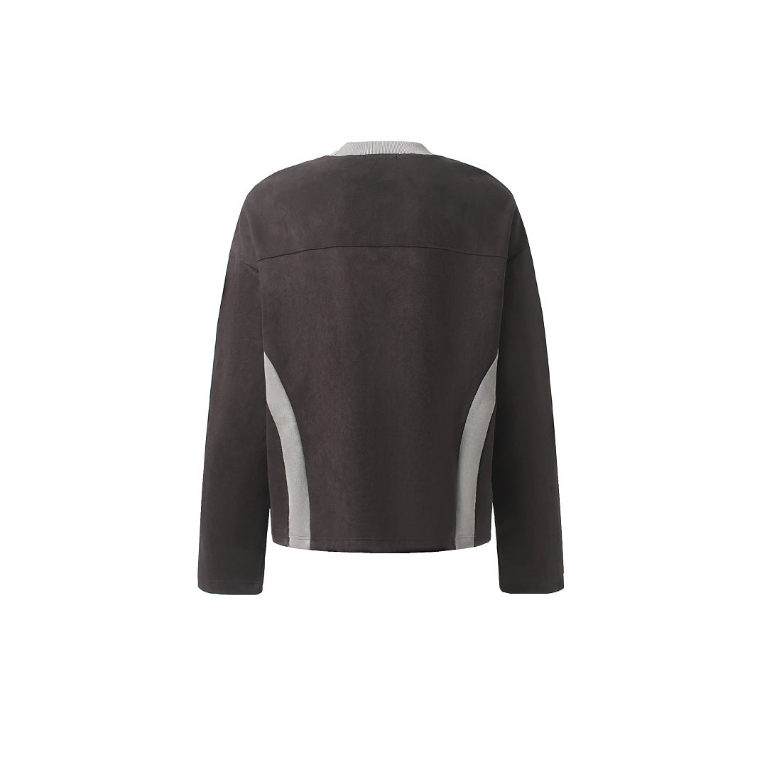 Contrast Side Panel Long Sleeve Sweatshirt detail image 7