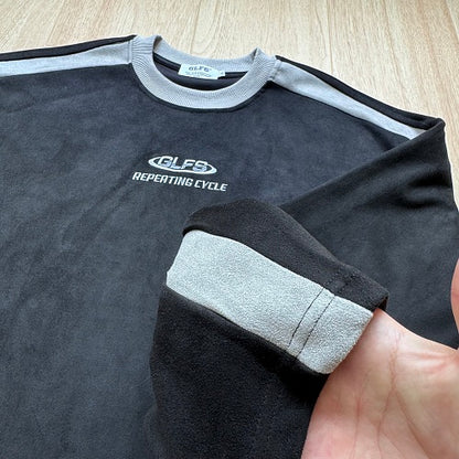 Contrast Side Panel Long Sleeve Sweatshirt detail image 13