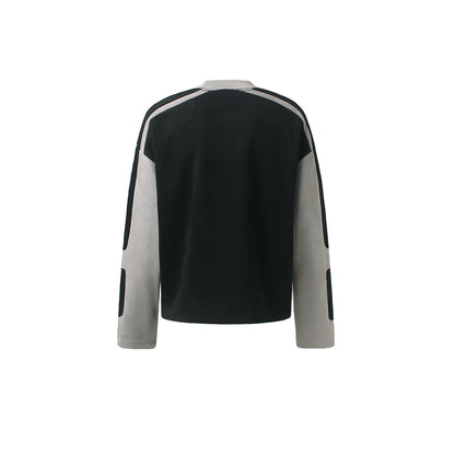 Contrast Panel Gothic Logo Long Sleeve Sweatshirt detail image 6