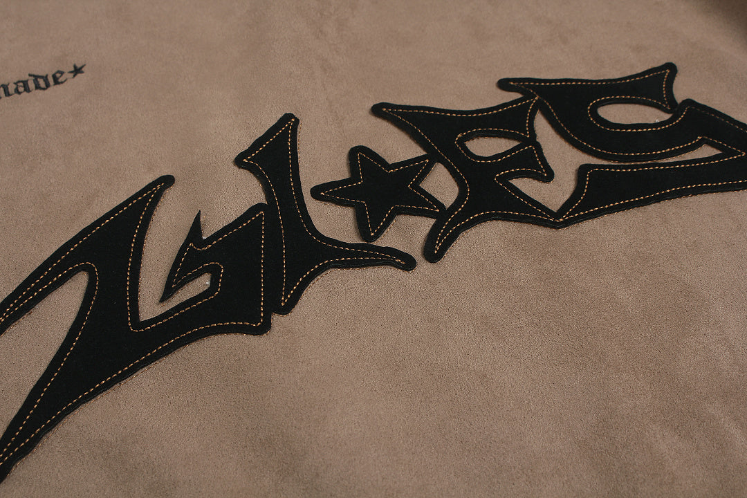 Contrast Panel Gothic Logo Long Sleeve Sweatshirt detail image 8