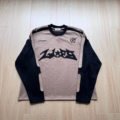 Contrast Panel Gothic Logo Long Sleeve Sweatshirt detail image 12