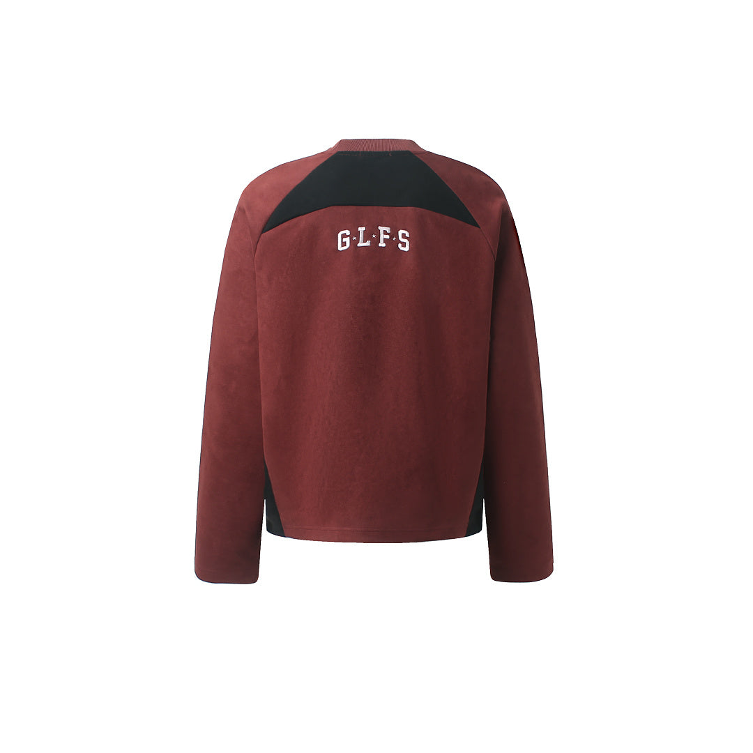 Collegiate Letter Star Graphic Long Sleeve Sweatshirt detail image 4