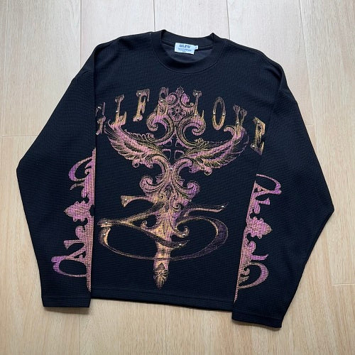 Ornamental Cross Graphic Long Sleeve Sweatshirt detail image 7