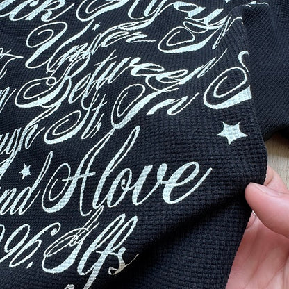 Script Star Graphic Long Sleeve Sweatshirt detail image 9