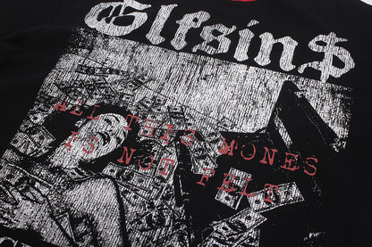Distressed Collage Graphic Long Sleeve Sweatshirt detail image 4