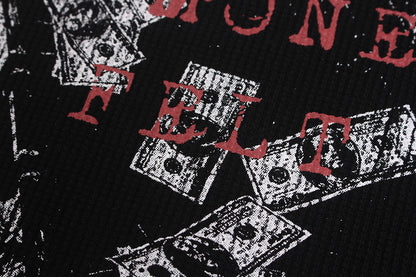 Distressed Collage Graphic Long Sleeve Sweatshirt detail image 5