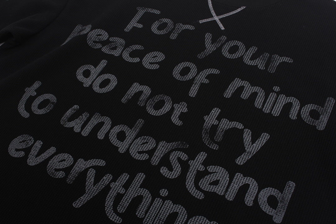 Handwritten Cross Graphic Long Sleeve Sweatshirt detail image 7