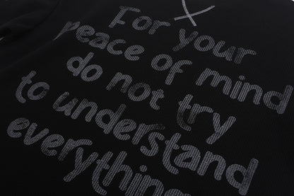 Handwritten Cross Graphic Long Sleeve Sweatshirt detail image 7