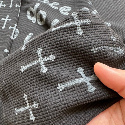 Handwritten Cross Graphic Long Sleeve Sweatshirt detail image 10