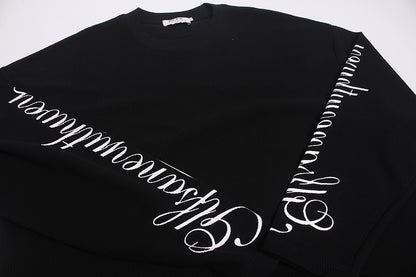 Sleeve Embroidery Leopard Print Long Sleeve Sweatshirt detail image 8