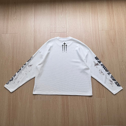 Angel Cross Graphic Long Sleeve Sweatshirt detail image 10