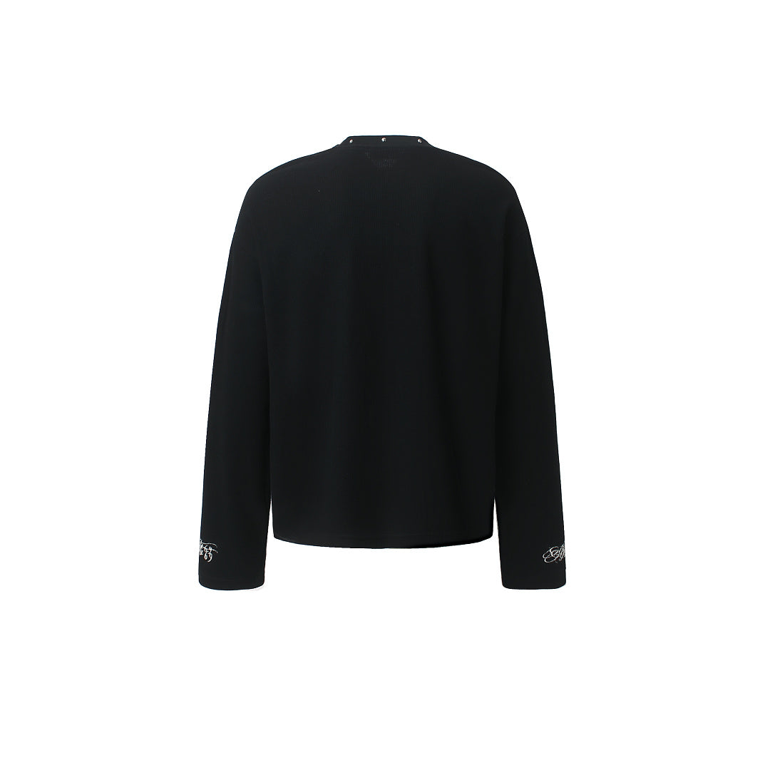 Leopard Cross Graphic Long Sleeve Sweatshirt detail image 3