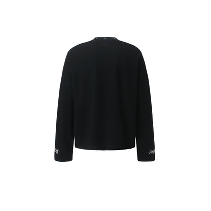 Leopard Cross Graphic Long Sleeve Sweatshirt detail image 3