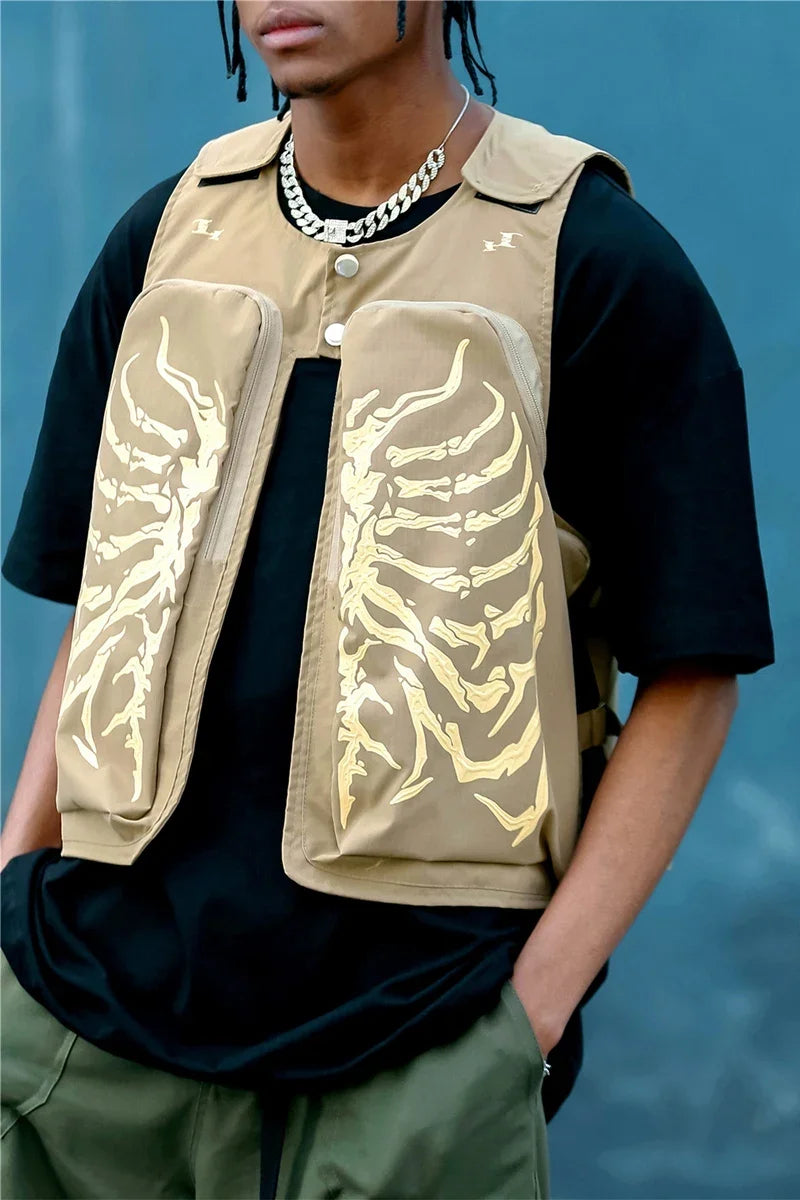 'Skeleton' Vest Jacket - Santo 