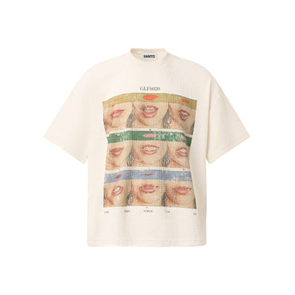 Pop Art Lip Print Graphic T-Shirt