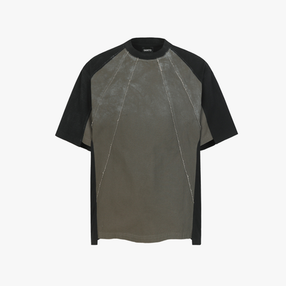 Vintage Washed Raw Seam Raglan T-Shirt - Santo 