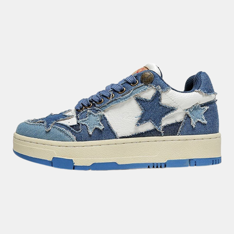 Star | Denim Sneakers mit Sternendetail