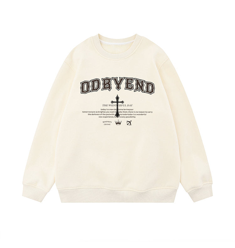 Vintage Charm | Grafik Entspannte Passform Sweatshirt