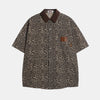 Leopard | Vintage Patch Denim Polo T Shirt