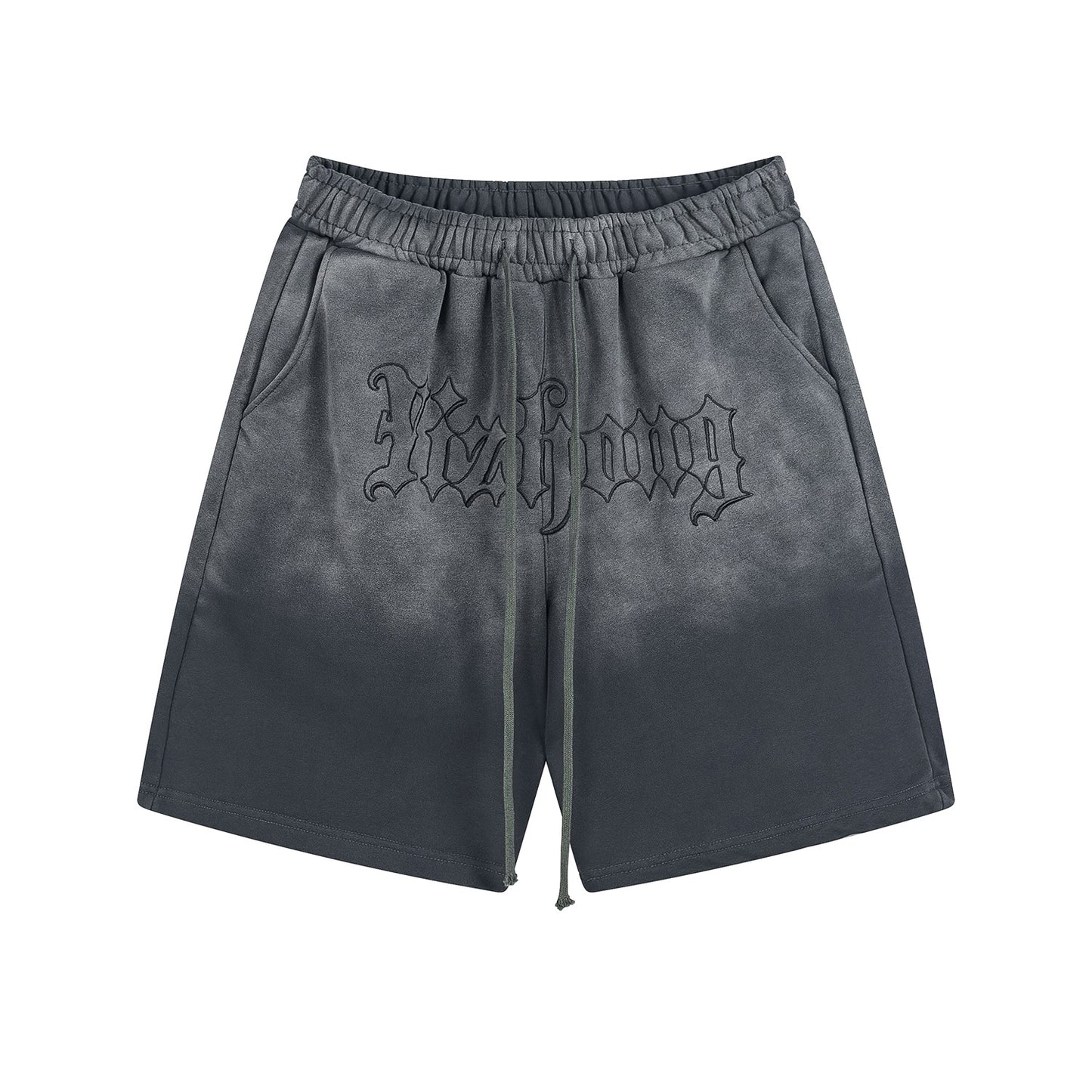Shadow Craft | Acid Wash Stretchy Shorts - Santo 