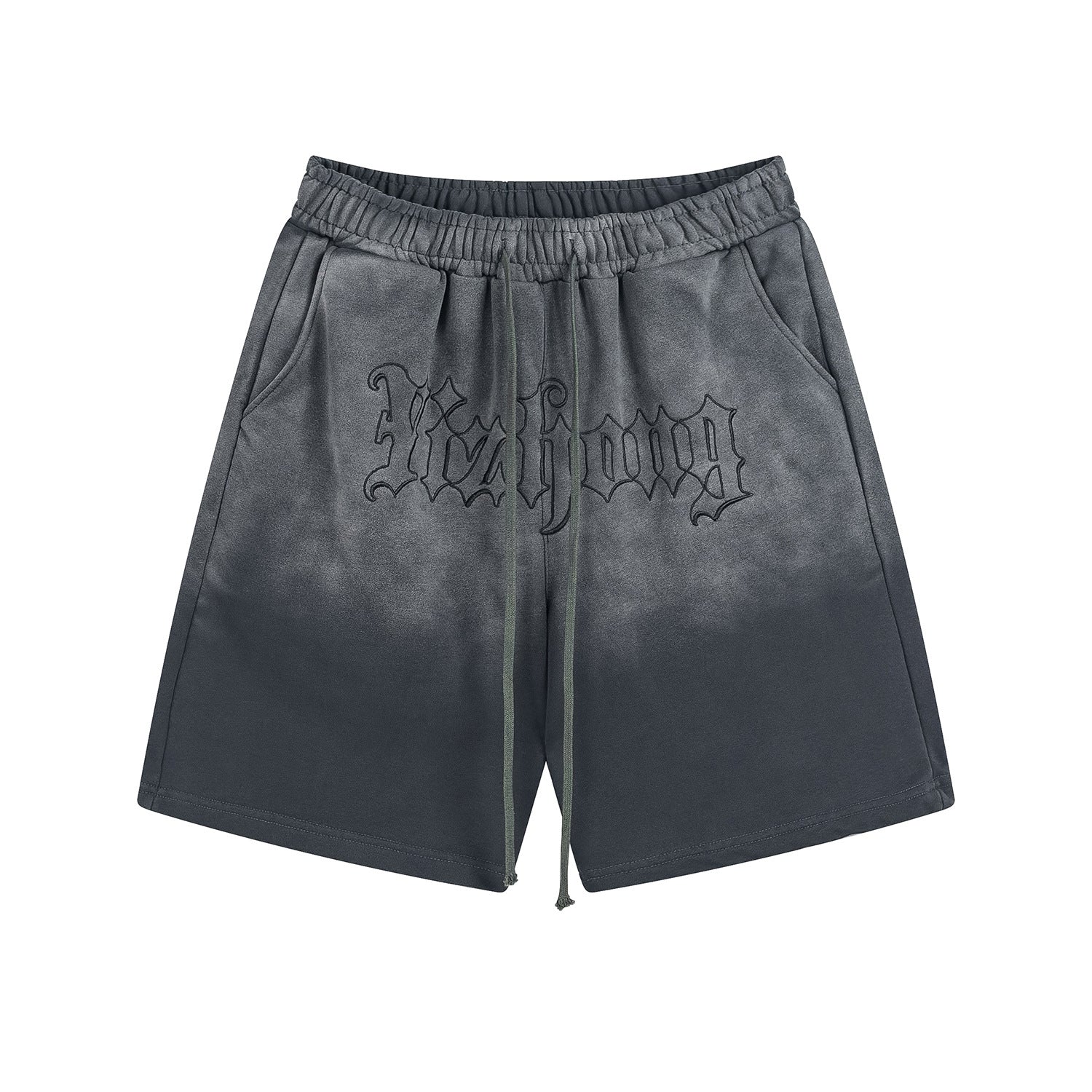 Shadow Craft | Gothic Embroidered Vintage Suede Shorts