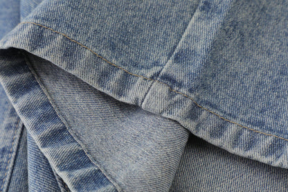 Light Wash | Vintage Ripped Baggy Jorts - Santo 