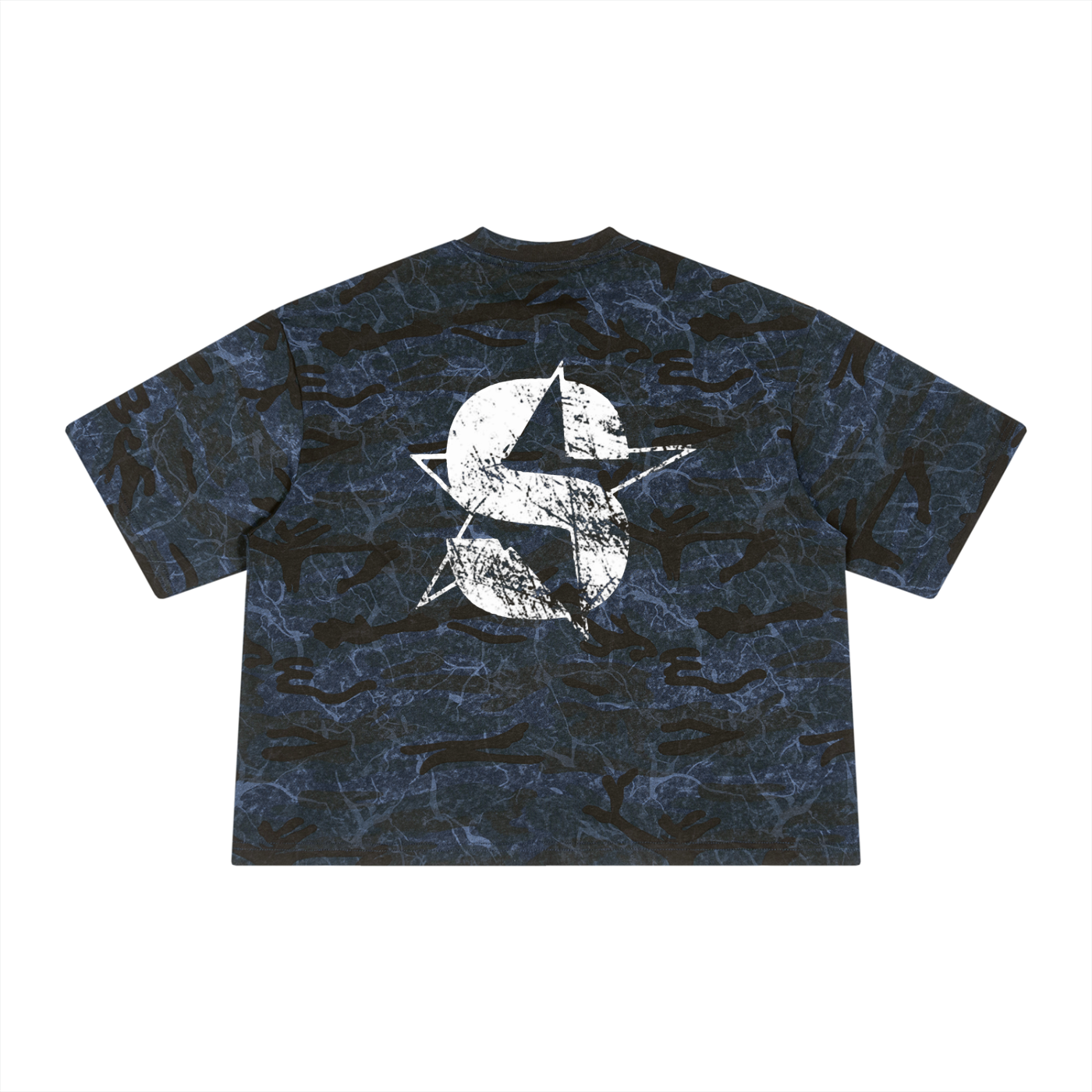 Unisex Boxy Camo Print T-Shirt