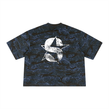 Unisex Boxy Camo Print T-Shirt