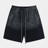 Shadow Craft | Gothic Embroidered Vintage Suede Shorts