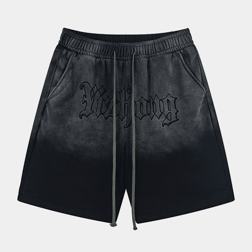 Shadow Craft | Acid Wash Stretchy Shorts - Santo 