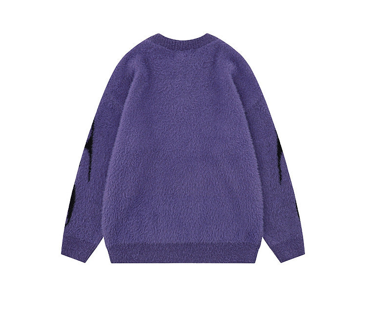 Gothic Inferno | Y2K Inspired Fire Pattern Jumper - Santo 