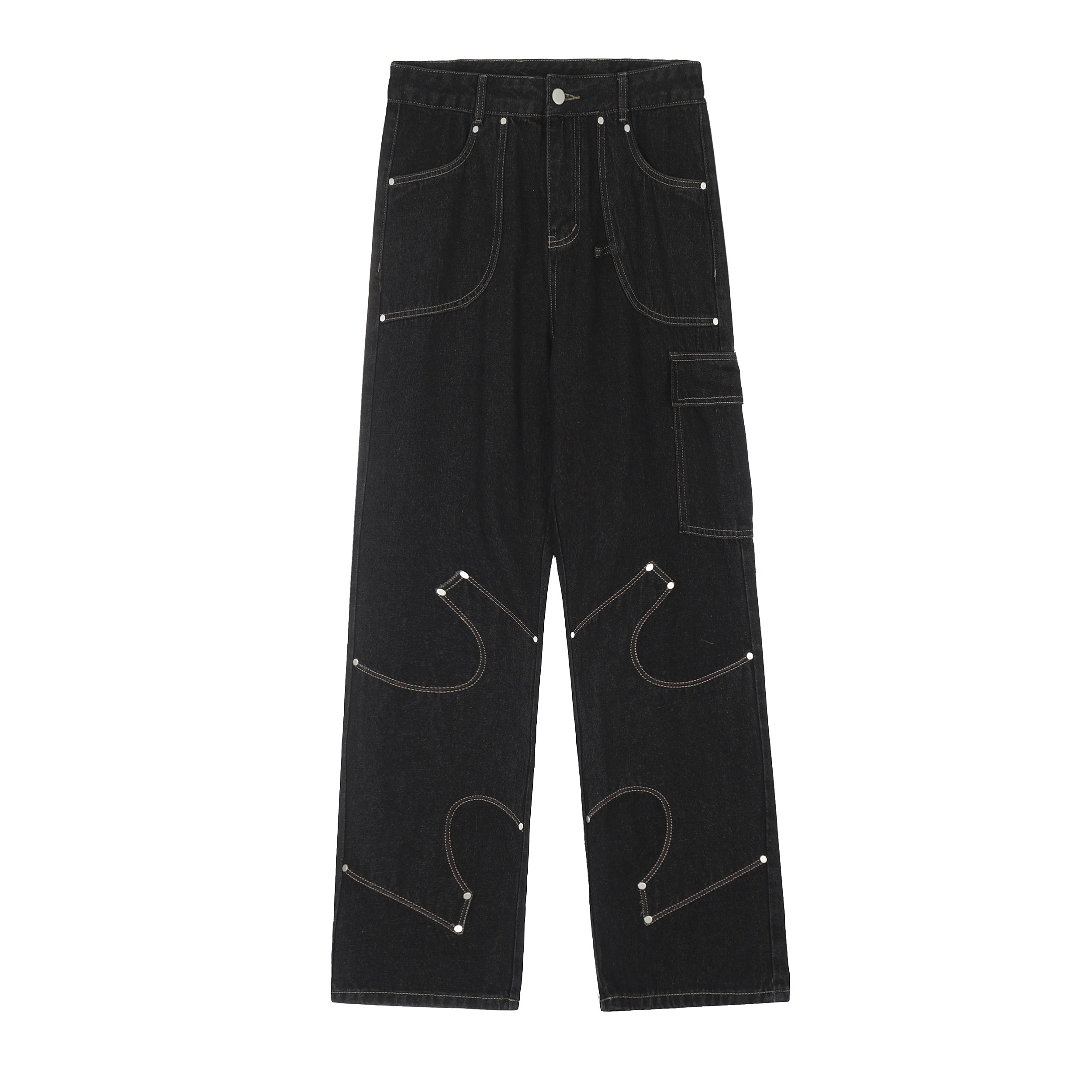 "Galaxy Rider" Embellished Jeans - Santo 
