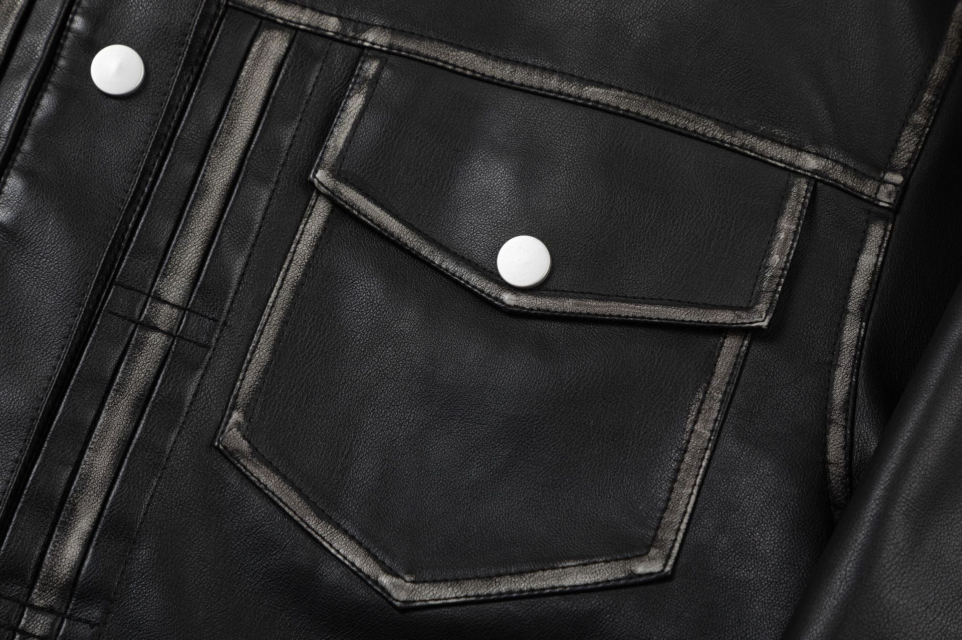 Black Echo | Retro Black Leather Jacket