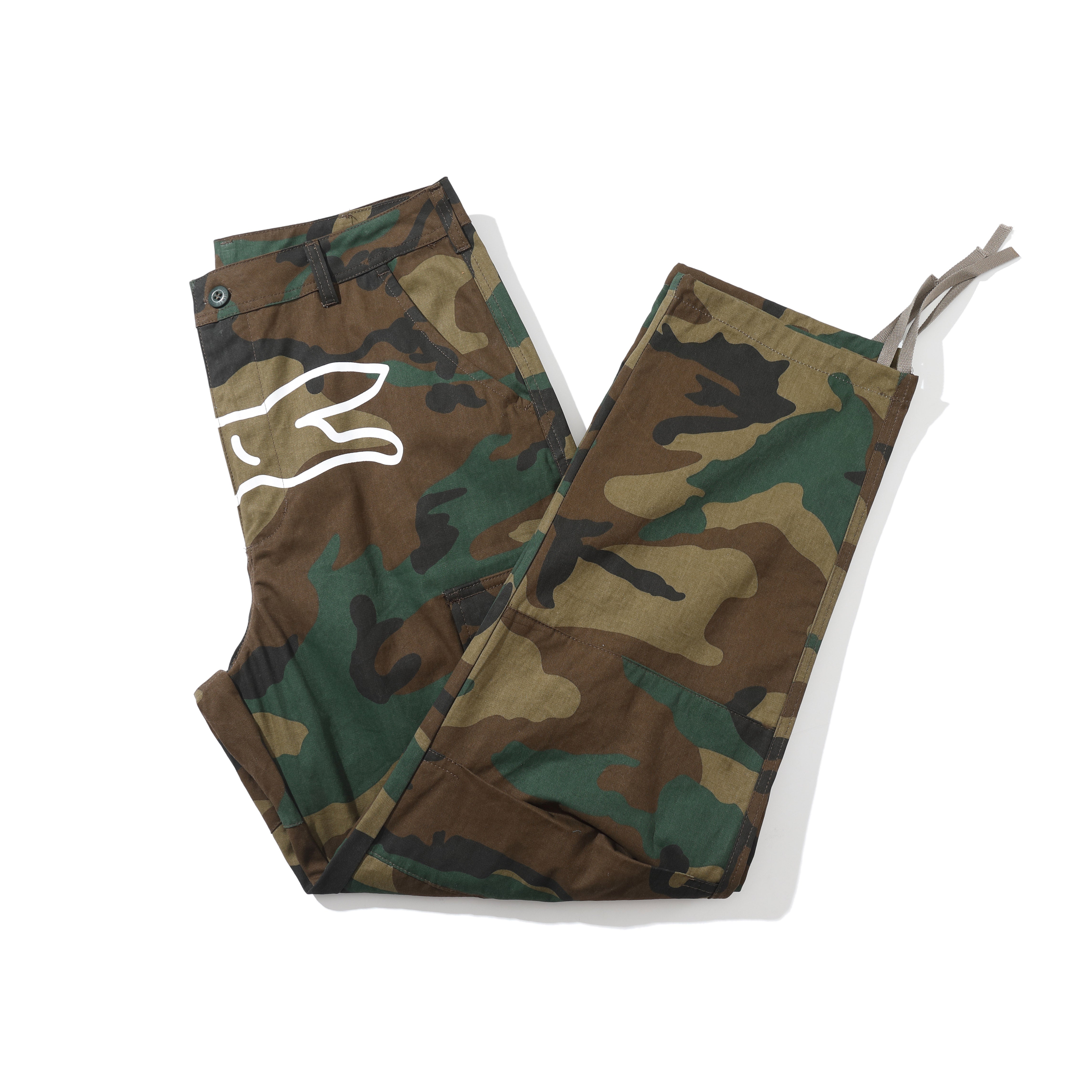 Dog | Camouflage Print Drawstring Cargos