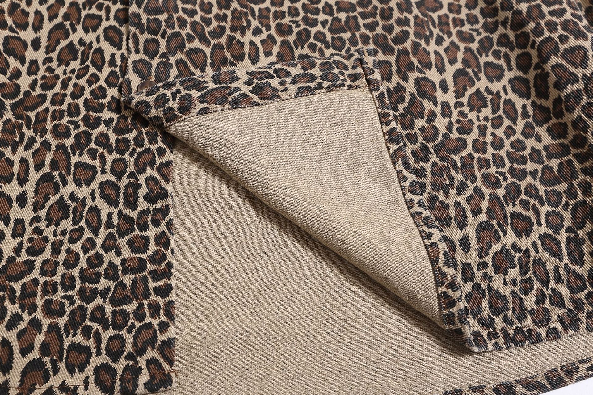 Leopard | Vintage Patch Denim Polo T Shirt