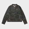 Camo Bark | Camouflage Print Denim Jacket