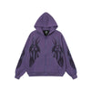 Flame Rhinestone | Y2K Zip-Up Hoodie