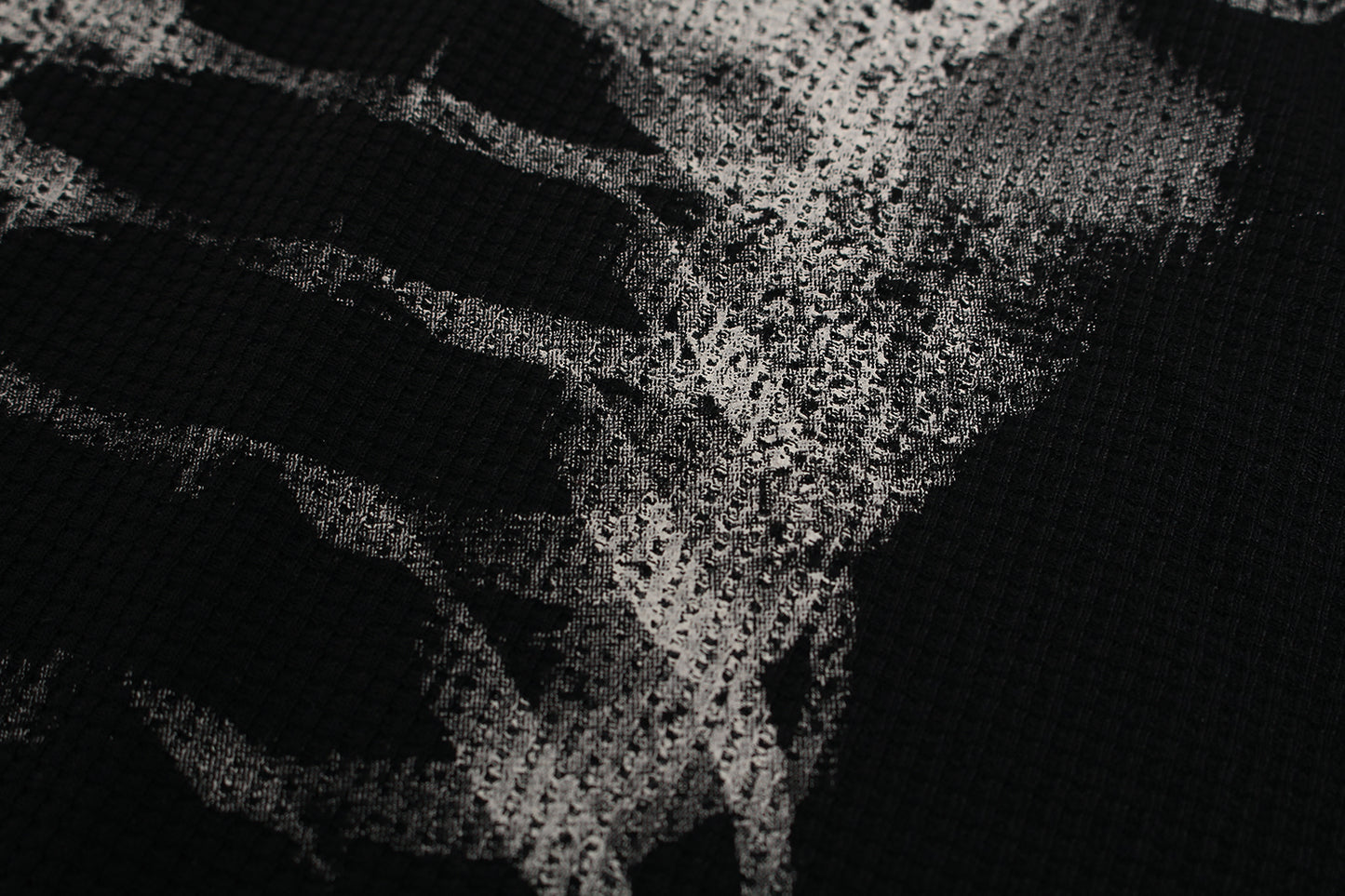 X-Ray Skeleton | Waffle Long Sleeve T-Shirt - Santo 