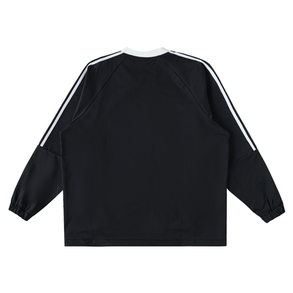 Premium V-Neck Long-Sleeve Light Sweatshirt