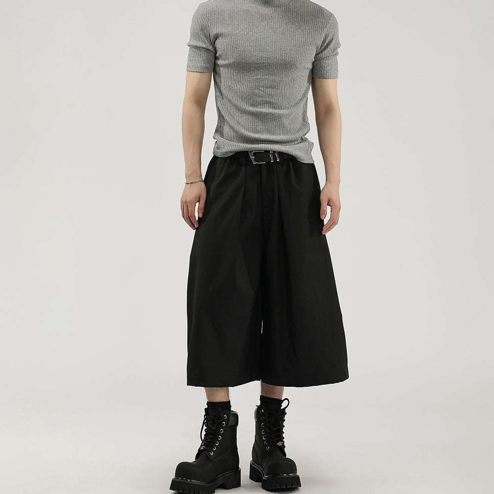 Pleated Design | Baggy Shorts - Santo 