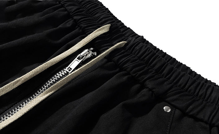 Taschen | Hip Hop Zip-up Long Drawstring Shorts