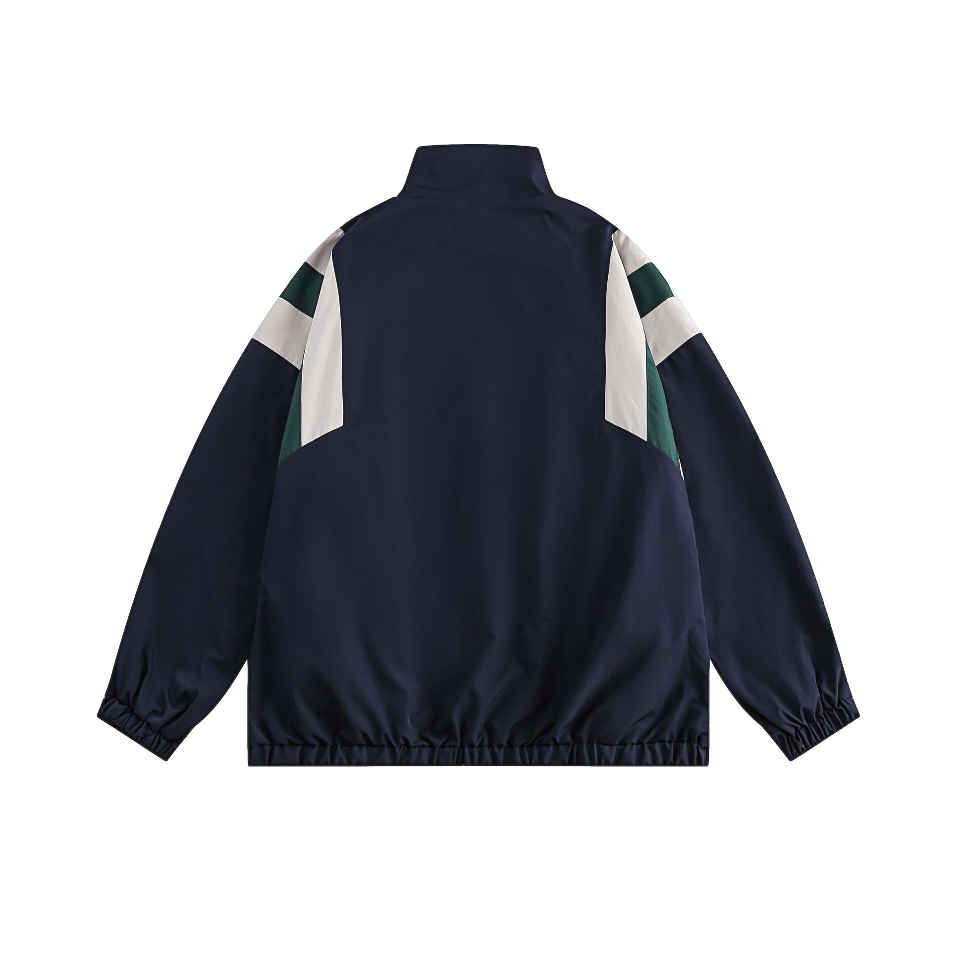 Stripe Flex | Striped Windbreaker Track Jacket - Santo 