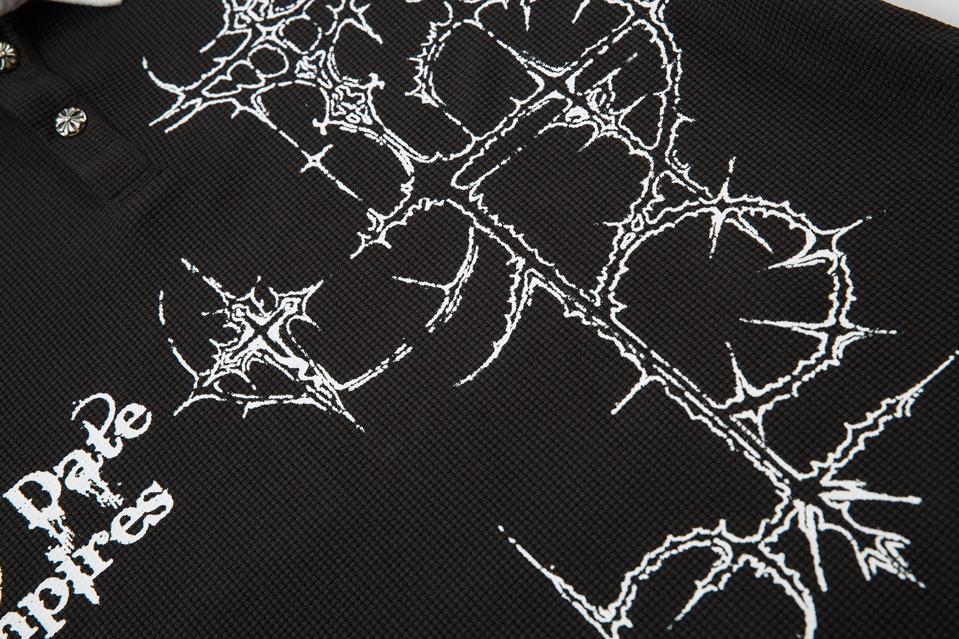 Gothic Vampire | Waffle Long Sleeve T-Shirt - Santo 