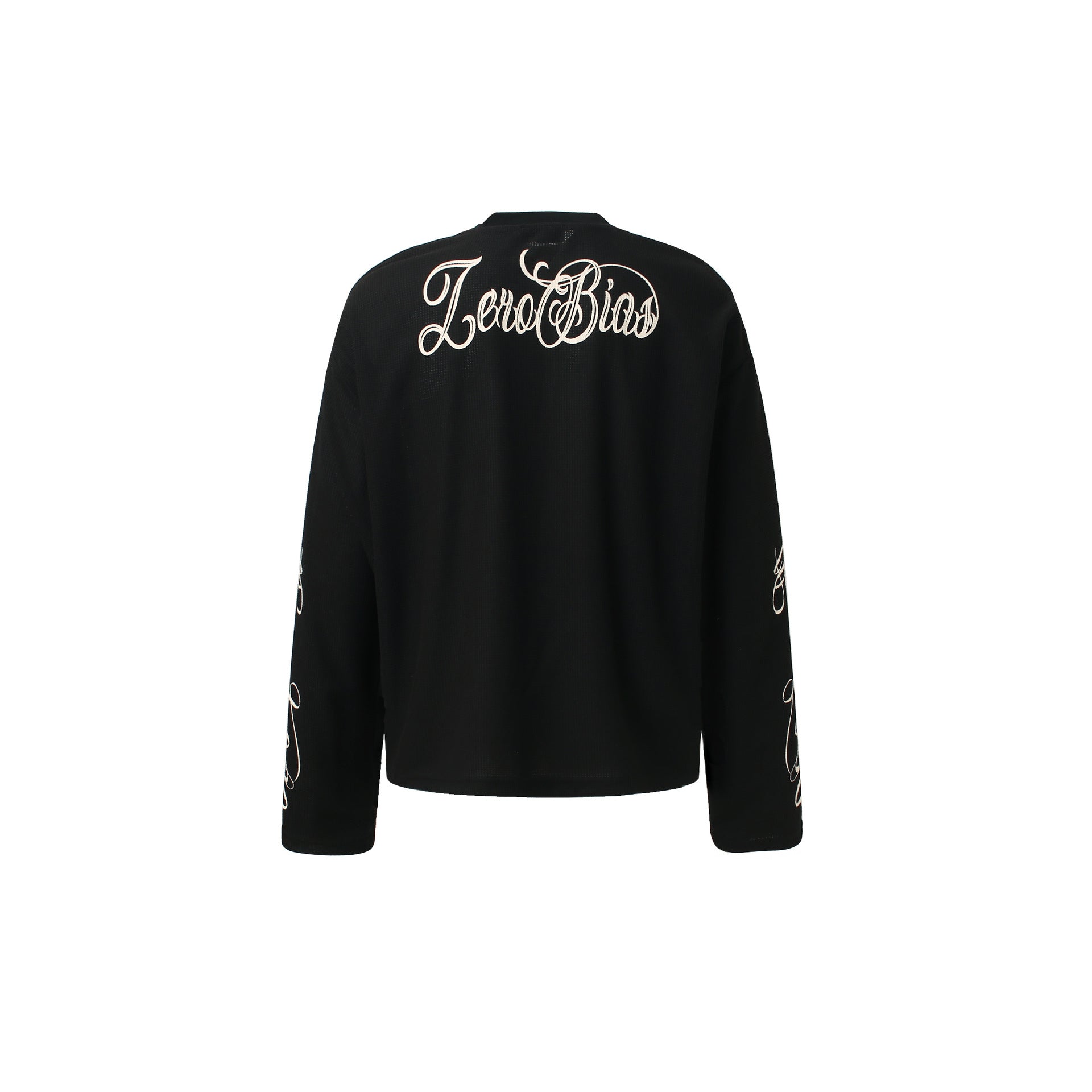 Graphic Letter Sweatshirt | Crew Neck Long Sleeve Pullover - Santo 