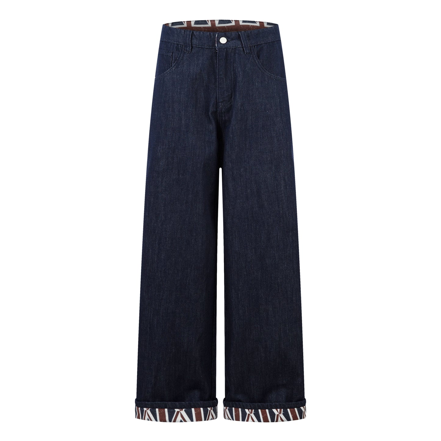 Retro Spliced Streetwear Denim | Y2K Wide Leg Baggy Jeans - Santo 