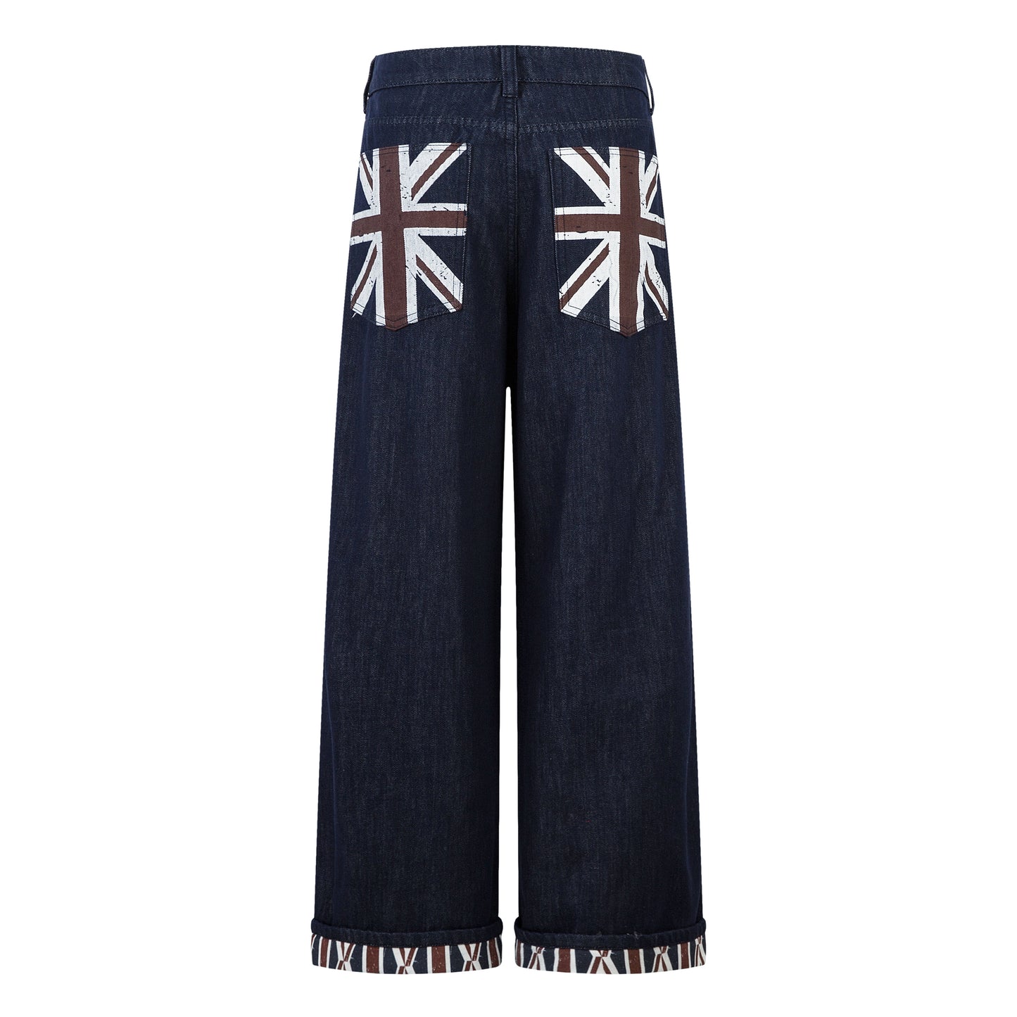 Retro Spliced Streetwear Denim | Y2K Wide Leg Baggy Jeans - Santo 